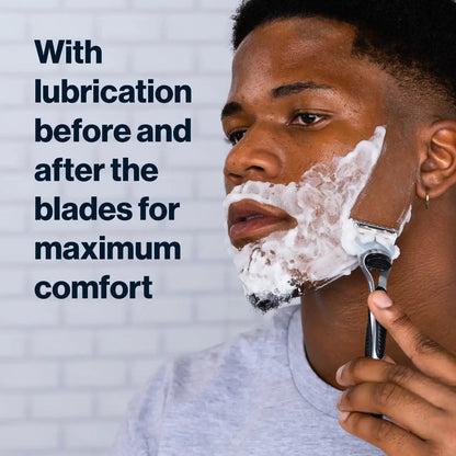 SkinGuard Razor, 1 Handle and 8 Razor Blade Refills