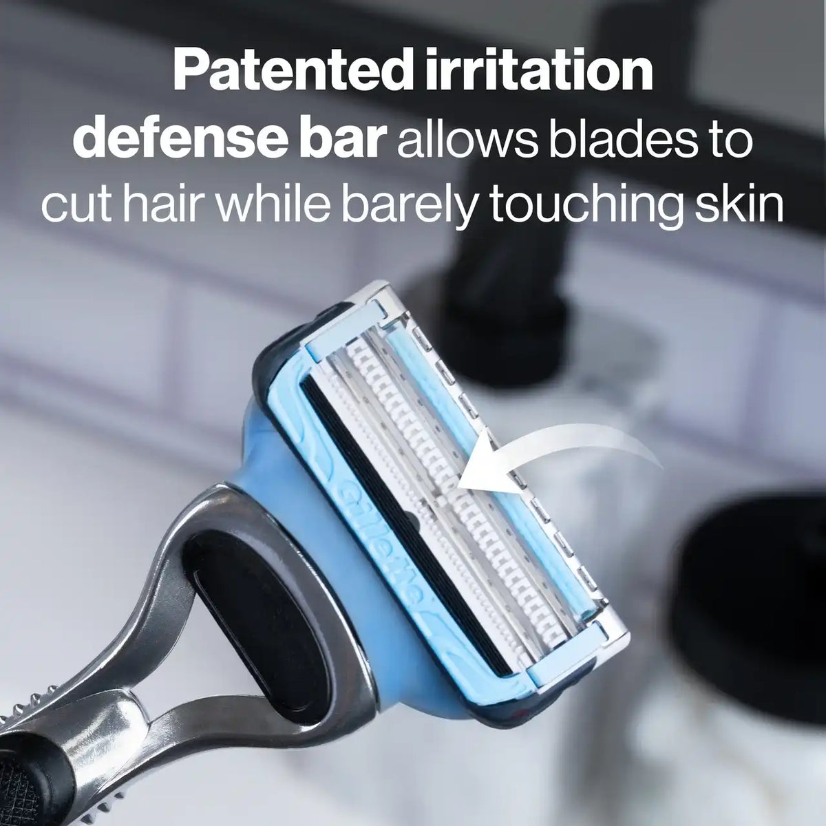 SkinGuard Razor, 1 Handle and 4 Razor Blade Refills