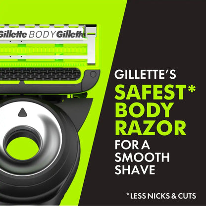 GilletteLabs Body + Intimate Razor For Men with Magnetic Shower Hanger