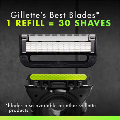 GilletteLabs Razor (1 Handle + 3 Cartridges + 1 Travel Case)