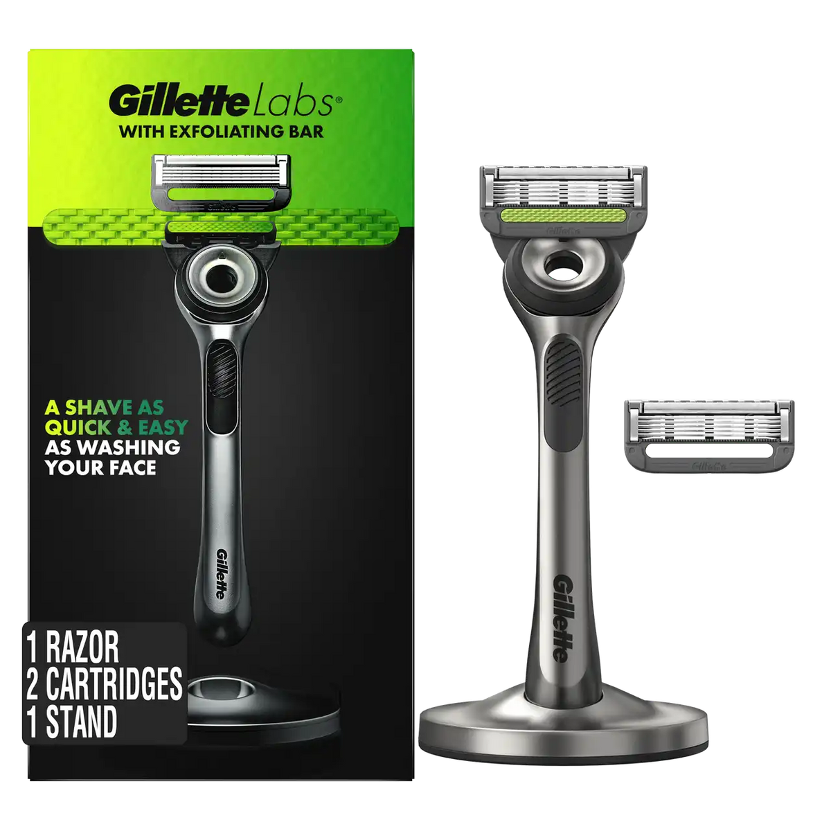 GilletteLabs Razor (1 Handle + 2 Cartridges)